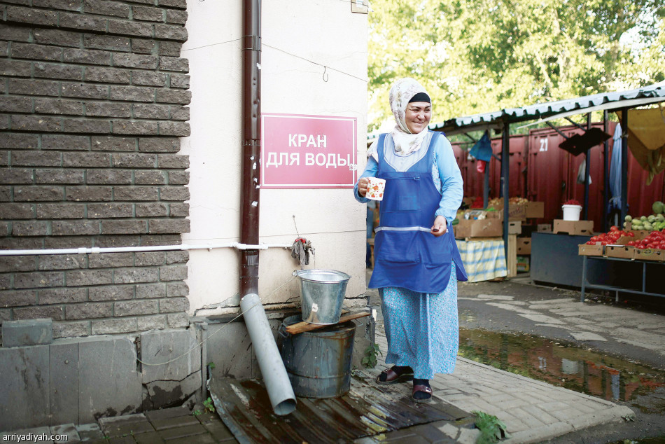 كازان هدوء في السوق
وصخب داخل الميدان